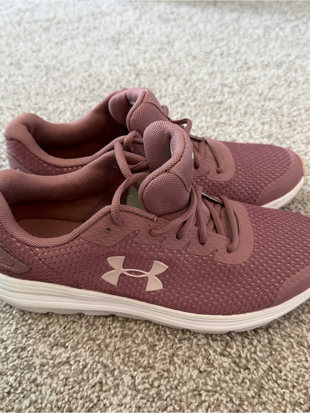 Under Armour Women's Rose Mauve Lightweight Running Sneakers